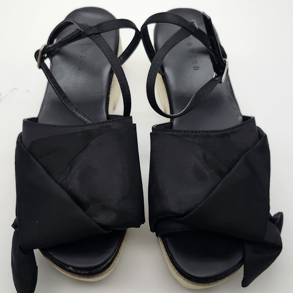 ASOS Black Women's Sandals with Bow Accent